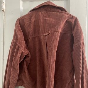 Dark pink Cordury Jacket with buttons